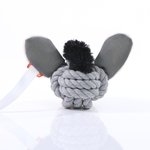 Mbw Hundespielzeug Knotentier Esel grau, Grey One Size, MBW170020 – Bild 3