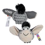 Mbw Hundespielzeug Knotentier Esel grau, Grey One Size, MBW170020 – Bild 6