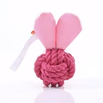 Mbw MiniFeet® Jouet pour chien Animal à nœuds Lapin, Pink One Size, MBW170021 – image 3