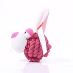 Mbw MiniFeet® Jouet pour chien Animal à nœuds Lapin, Pink One Size, MBW170021 – image 4