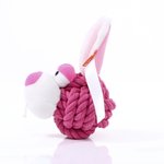 Mbw MiniFeet® Hundespielzeug Knotentier Hase, Pink One Size, MBW170021 – Bild 4