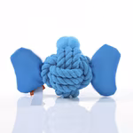 Mbw Gioco per Cani Animale a Nodi Elefante Poliestere, Blue One Size, MBW170022 – immagine 3