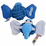 Mbw Gioco per Cani Animale a Nodi Elefante Poliestere, Blue One Size, MBW170022 – immagine 6