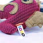Mbw MiniFeet® Hundespielzeug Monster mit Knisterfunktion, Pink One Size, MBW170032 – Bild 6