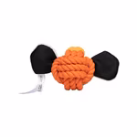 Mbw MiniFeet® Knotentier Hundespielzeug Tiger, Orange One Size, MBW170054 – Bild 4