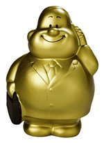Mbw Antistressball Gold Bert® aus Polyurethan, Standard 10 cm, MBW24262 – Bild 1