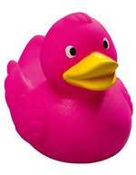 Mbw Schnabels® Quietsche-Ente aus PVC, Black 75 mm, MBW31000 – Pink