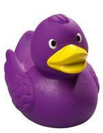 Mbw Schnabels® Quietsche-Ente aus PVC, Black 75 mm, MBW31000 – Purple