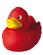 Mbw Schnabels® Quietsche-Ente aus PVC, Black 75 mm, MBW31000 – Red