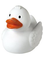 Mbw Schnabels® Quietsche-Ente aus PVC, Black 75 mm, MBW31000 – White