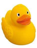 Mbw Schnabels® Quietsche-Ente aus PVC, Black 75 mm, MBW31000 – Yellow