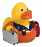 Mbw Schnabels® Quietsche-Ente Rettungssanitäter, Standard 80 mm, MBW31254 – Bild 2