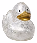 Mbw Glitzernde Schnabels® Quietsche-Ente transparent, Transparent/Gold 80 mm, MBW31270 – immagine 3
