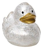Mbw Glitzernde Schnabels® Quietsche-Ente transparent, Transparent/Gold 80 mm, MBW31270 – Bild 3