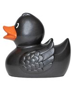 Glitzernde Schnabels® Quietsche-Ente transparent – Anthracite