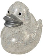 Mbw Glitzernde Schnabels® Quietsche-Ente transparent, Transparent/Gold 80 mm, MBW31270 – Transparent/Silver