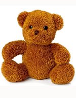 Mbw MiniFeet® Bär Merle, 15 cm, waschbar, Beige 14 cm, MBW60321 – Brown