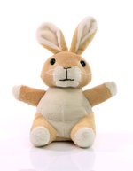 Mbw MiniFeet® lapin en peluche Gönna 19,5 cm, Standard 14 cm, MBW60348 – Bild 1