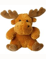 Mbw MiniFeet® Elch Caro aus Softplüsch, Beige 15 cm, MBW60600 – Brown