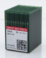 Madeira Nadeln 75er halbrunde Spitze, 100 Stück – Silver