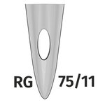 Madeira 75er Aiguilles avec pointe semi-ronde, Silver PR 75/11 FG, MD506 – Bild 1