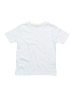 Mantis Kids Bio-Baumwolle Kinder T-Shirt mit Nackenband, White/Organic Natural 2-3 Jahre, MK15 – Bild 3