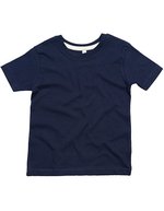 Mantis Kids Bio-Baumwolle Kinder T-Shirt mit Nackenband – Nautical Navy/Organic Natural