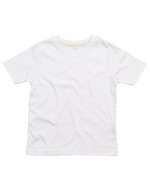 Mantis Kids Bio-Baumwolle Kinder T-Shirt mit Nackenband – White/Organic Natural