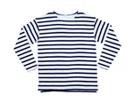 Mantis Kids Breton Long-Sleeve Shirt Organic Cotton for Kids, White/Navy 2-3 Jahre, MK84 – image 3