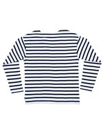 Mantis Kids Breton Langarmshirt Bio-Baumwolle für Kinder, White/Navy 2-3 Jahre, MK84 – Bild 4