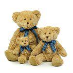 Mumbles Bracken Bear mit Tartan-Schleife, Light Brown S, MM01 – Bild 1