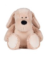 Zippie Dog Plüschhund mit Reißverschluss – Mid Brown
