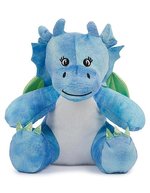 Peluche Bunny avec zone d'impression – Bleu Dragon