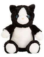 Peluche Bunny avec zone d'impression – Cat Black-White