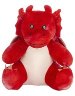 Peluche Bunny avec zone d'impression – Dragon Red