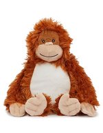 Peluche Bunny avec zone d'impression – Orang-Utan