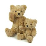 Mumbles Gelenkter Teddybär in Braun, Größe S/M, Brown S, MM16 – Bild 1