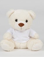 Mumbles Kuschelbär mit abnehmbarem T-Shirt – Cream