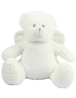 Stofftierengel Zippie Angel mit Reißverschluss – White
