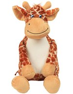 Kuscheltier Zippie Giraffe mit Reißverschluss – Brown