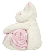 Mumbles Kuscheltier Nilpferd mit Decke, White/Blue One Size, MM606 – Bild 8