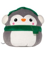 MM800 Plüschtier mit Reißverschluss – Penguin Grey-White