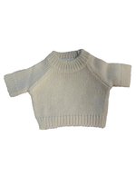Mumbles Teddy Jumper con maniche raglan, White S, MM83 – Crema