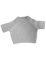 Mumbles Teddy Jumper con maniche raglan, White S, MM83 – Bianco