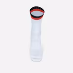 Tennis Socks Two Tone – White/Black/Red