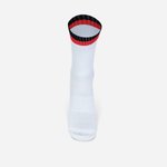 Tennis Socks Two Tone – White/Black/Red