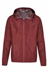 Miners mate Leichter Kapuzen-Windbreaker in Burgundy, Grey Solid M, MY1010 – Bild 3
