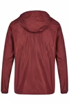 Miners mate Leichter Kapuzen-Windbreaker in Burgundy, Grey Solid M, MY1010 – Bild 4