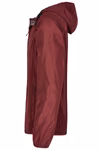 Miners mate Leichter Kapuzen-Windbreaker in Burgundy, Grey Solid M, MY1010 – Bild 5