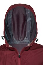 Miners mate Leichter Kapuzen-Windbreaker in Burgundy, Burgundy XL, MY1010 – Bild 7
